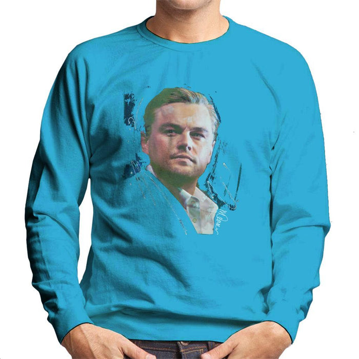 Sidney Maurer Original Portrait Of Leonardo DiCaprio Stare Mens Sweatshirt - Mens Sweatshirt
