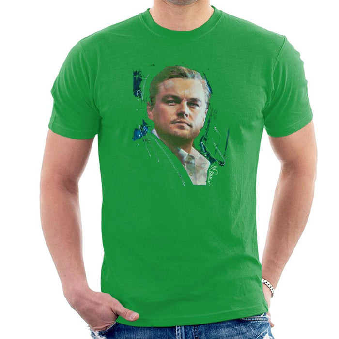 Sidney Maurer Original Portrait Of Leonardo DiCaprio Stare Mens T-Shirt - Mens T-Shirt