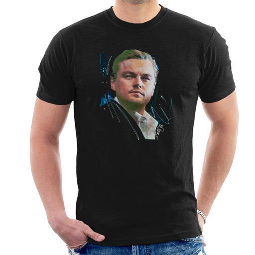 Sidney Maurer Original Portrait Of Leonardo DiCaprio Stare Mens T-Shirt - Mens T-Shirt