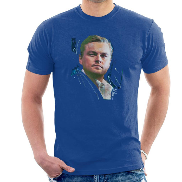 Sidney Maurer Original Portrait Of Leonardo DiCaprio Stare Mens T-Shirt - Mens T-Shirt