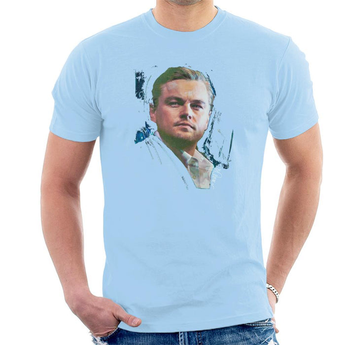 Sidney Maurer Original Portrait Of Leonardo DiCaprio Stare Mens T-Shirt - Mens T-Shirt