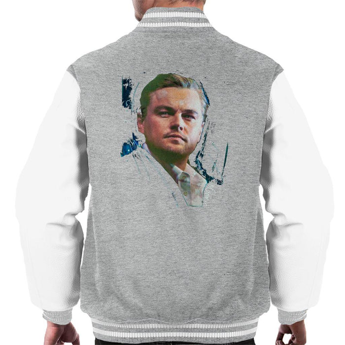 Sidney Maurer Original Portrait Of Leonardo DiCaprio Stare Mens Varsity Jacket - Mens Varsity Jacket