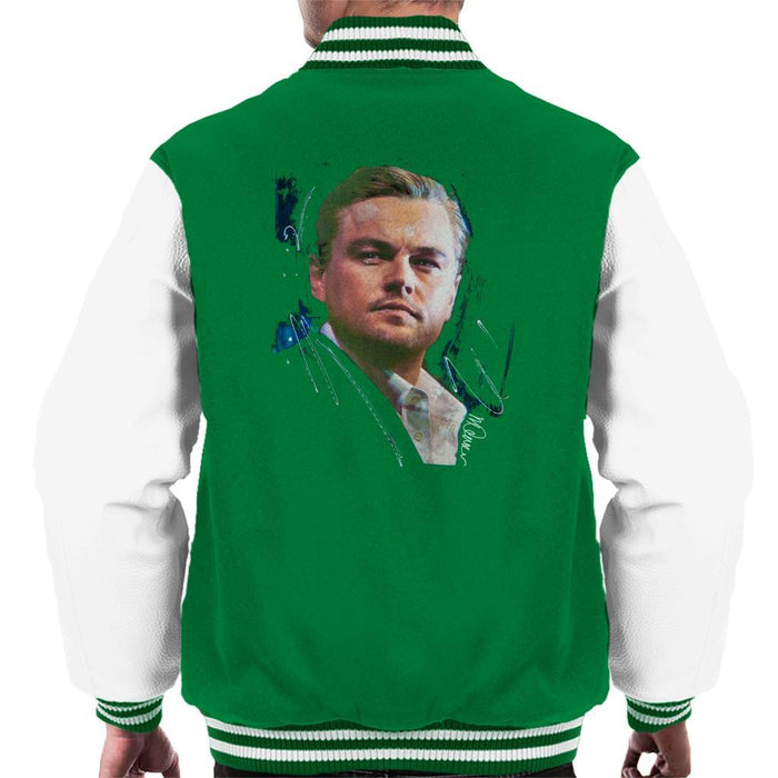 Sidney Maurer Original Portrait Of Leonardo DiCaprio Stare Mens Varsity Jacket - Mens Varsity Jacket