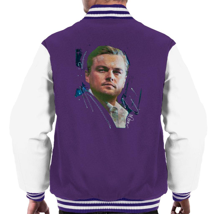 Sidney Maurer Original Portrait Of Leonardo DiCaprio Stare Mens Varsity Jacket - Mens Varsity Jacket