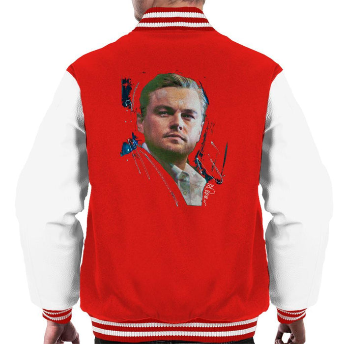 Sidney Maurer Original Portrait Of Leonardo DiCaprio Stare Mens Varsity Jacket - Mens Varsity Jacket