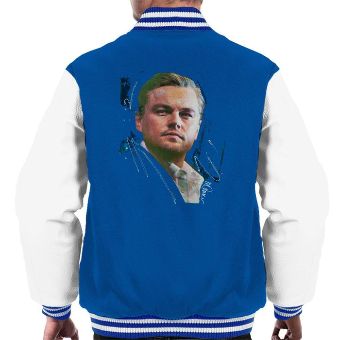Sidney Maurer Original Portrait Of Leonardo DiCaprio Stare Mens Varsity Jacket - Mens Varsity Jacket