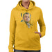 Sidney Maurer Original Portrait Of Leonardo DiCaprio Stare Womens Hooded Sweatshirt - Womens Hooded Sweatshirt