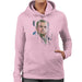 Sidney Maurer Original Portrait Of Leonardo DiCaprio Stare Womens Hooded Sweatshirt - Womens Hooded Sweatshirt
