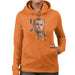Sidney Maurer Original Portrait Of Leonardo DiCaprio Stare Womens Hooded Sweatshirt - Womens Hooded Sweatshirt
