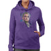 Sidney Maurer Original Portrait Of Leonardo DiCaprio Stare Womens Hooded Sweatshirt - Womens Hooded Sweatshirt