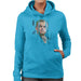 Sidney Maurer Original Portrait Of Leonardo DiCaprio Stare Womens Hooded Sweatshirt - Womens Hooded Sweatshirt