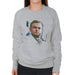 Sidney Maurer Original Portrait Of Leonardo DiCaprio Stare Womens Sweatshirt - Womens Sweatshirt