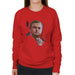 Sidney Maurer Original Portrait Of Leonardo DiCaprio Stare Womens Sweatshirt - Womens Sweatshirt