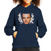 Sidney Maurer Original Portrait Of Leonardo DiCaprio Closeup Kids Hooded Sweatshirt - X-Small (3-4 yrs) / Navy Blue - Kids Boys Hooded