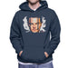 Sidney Maurer Original Portrait Of Leonardo DiCaprio Closeup Mens Hooded Sweatshirt - Small / Navy Blue - Mens Hooded Sweatshirt