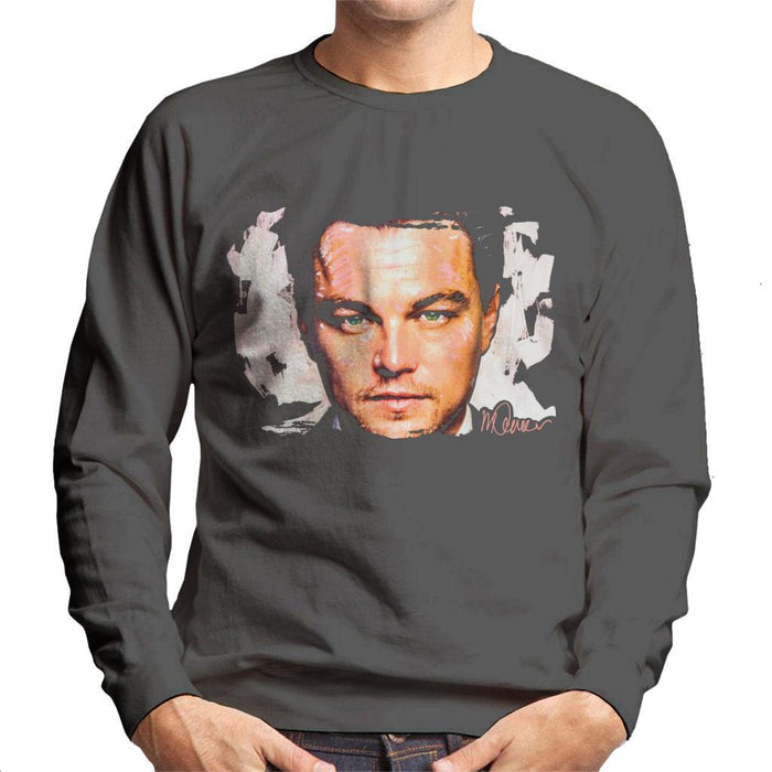 Sidney Maurer Original Portrait Of Leonardo DiCaprio Closeup Mens Sweatshirt - Mens Sweatshirt