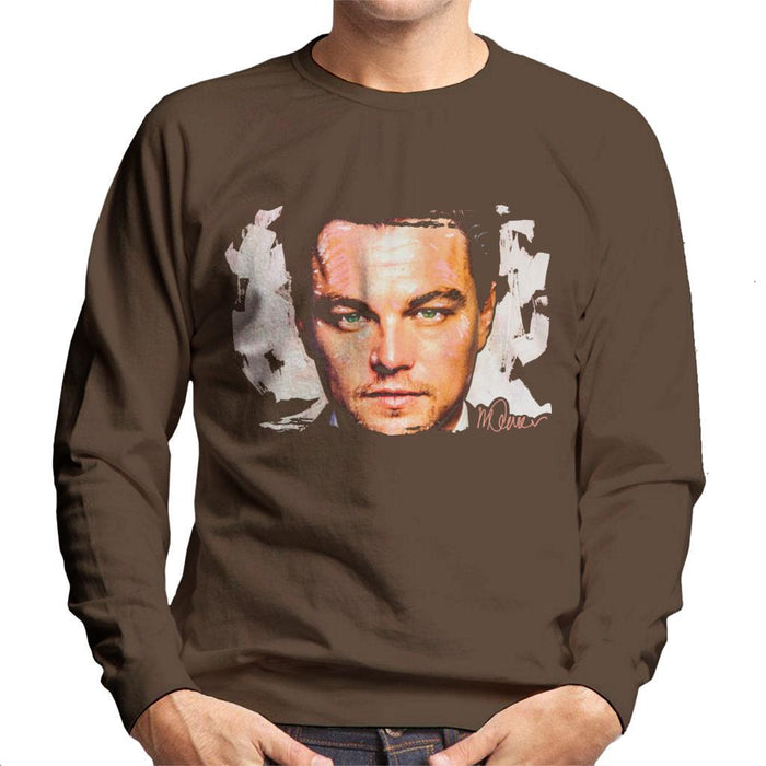 Sidney Maurer Original Portrait Of Leonardo DiCaprio Closeup Mens Sweatshirt - Mens Sweatshirt