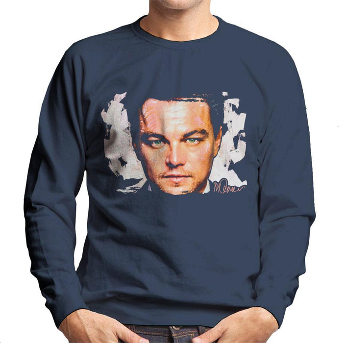 Sidney Maurer Original Portrait Of Leonardo DiCaprio Closeup Mens Sweatshirt - Mens Sweatshirt