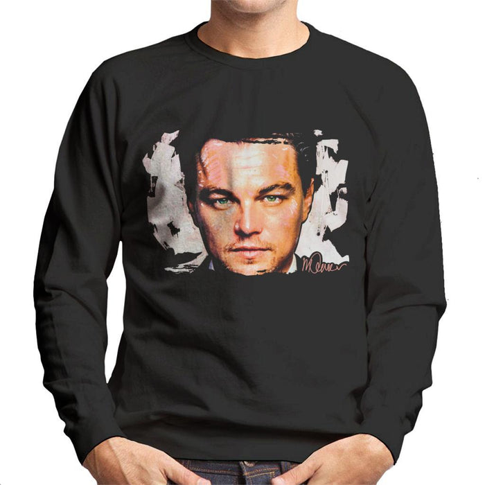 Sidney Maurer Original Portrait Of Leonardo DiCaprio Closeup Mens Sweatshirt - Mens Sweatshirt