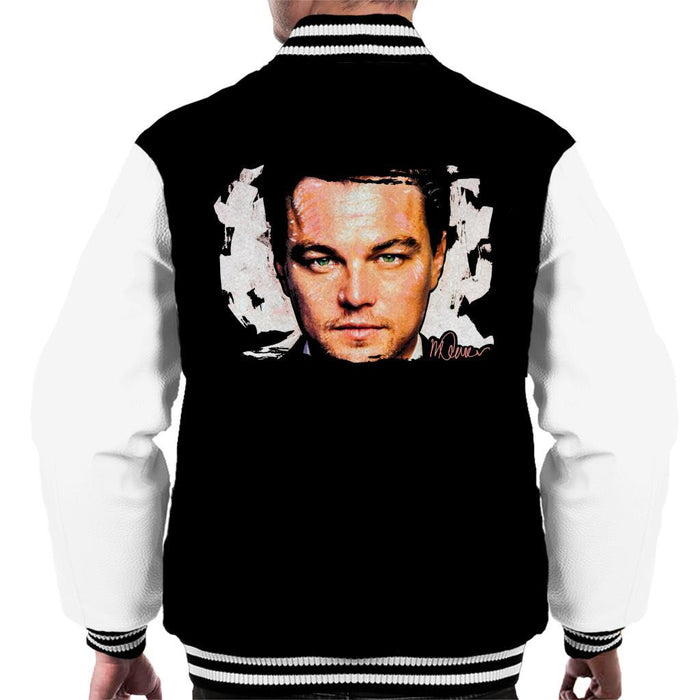 Sidney Maurer Original Portrait Of Leonardo DiCaprio Closeup Mens Varsity Jacket - Mens Varsity Jacket