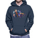 Sidney Maurer Original Portrait Of Lionel Messi FCB Badge Mens Hooded Sweatshirt - Small / Navy Blue - Mens Hooded Sweatshirt