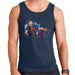 Sidney Maurer Original Portrait Of Lionel Messi FCB Badge Mens Vest - Small / Navy Blue - Mens Vest