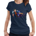 Sidney Maurer Original Portrait Of Lionel Messi FCB Badge Womens T-Shirt - Small / Navy Blue - Womens T-Shirt