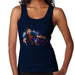 Sidney Maurer Original Portrait Of Lionel Messi FCB Badge Womens Vest - Small / Navy Blue - Womens Vest