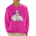 Sidney Maurer Original Portrait Of Marilyn Monroe White Dress Kids Sweatshirt - X-Small (3-4 yrs) / Hot Pink - Kids Boys Sweatshirt