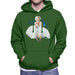 Sidney Maurer Original Portrait Of Marilyn Monroe White Dress Mens Hooded Sweatshirt - Mens Hooded Sweatshirt