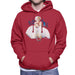 Sidney Maurer Original Portrait Of Marilyn Monroe White Dress Mens Hooded Sweatshirt - Mens Hooded Sweatshirt