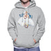 Sidney Maurer Original Portrait Of Marilyn Monroe White Dress Mens Hooded Sweatshirt - Mens Hooded Sweatshirt