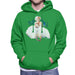 Sidney Maurer Original Portrait Of Marilyn Monroe White Dress Mens Hooded Sweatshirt - Mens Hooded Sweatshirt