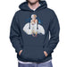 Sidney Maurer Original Portrait Of Marilyn Monroe White Dress Mens Hooded Sweatshirt - Mens Hooded Sweatshirt