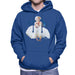 Sidney Maurer Original Portrait Of Marilyn Monroe White Dress Mens Hooded Sweatshirt - Mens Hooded Sweatshirt