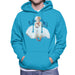 Sidney Maurer Original Portrait Of Marilyn Monroe White Dress Mens Hooded Sweatshirt - Mens Hooded Sweatshirt
