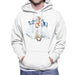 Sidney Maurer Original Portrait Of Marilyn Monroe White Dress Mens Hooded Sweatshirt - Mens Hooded Sweatshirt