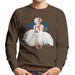 Sidney Maurer Original Portrait Of Marilyn Monroe White Dress Mens Sweatshirt - Mens Sweatshirt