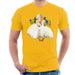 Sidney Maurer Original Portrait Of Marilyn Monroe White Dress Mens T-Shirt - Small / Gold - Mens T-Shirt
