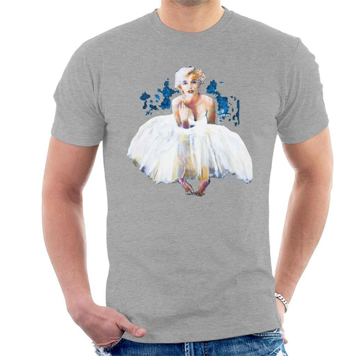 Sidney Maurer Original Portrait Of Marilyn Monroe White Dress Mens T-Shirt - Mens T-Shirt