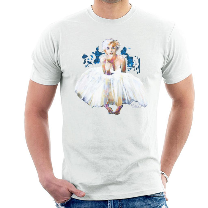 Sidney Maurer Original Portrait Of Marilyn Monroe White Dress Mens T-Shirt - Mens T-Shirt