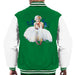 Sidney Maurer Original Portrait Of Marilyn Monroe White Dress Mens Varsity Jacket - Mens Varsity Jacket