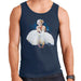Sidney Maurer Original Portrait Of Marilyn Monroe White Dress Mens Vest - Small / Navy Blue - Mens Vest