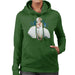 Sidney Maurer Original Portrait Of Marilyn Monroe White Dress Womens Hooded Sweatshirt - Womens Hooded Sweatshirt