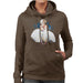 Sidney Maurer Original Portrait Of Marilyn Monroe White Dress Womens Hooded Sweatshirt - Womens Hooded Sweatshirt