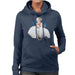 Sidney Maurer Original Portrait Of Marilyn Monroe White Dress Womens Hooded Sweatshirt - Womens Hooded Sweatshirt