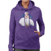 Sidney Maurer Original Portrait Of Marilyn Monroe White Dress Womens Hooded Sweatshirt - Womens Hooded Sweatshirt