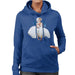 Sidney Maurer Original Portrait Of Marilyn Monroe White Dress Womens Hooded Sweatshirt - Womens Hooded Sweatshirt