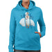Sidney Maurer Original Portrait Of Marilyn Monroe White Dress Womens Hooded Sweatshirt - Womens Hooded Sweatshirt