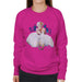 Sidney Maurer Original Portrait Of Marilyn Monroe White Dress Womens Sweatshirt - Womens Sweatshirt